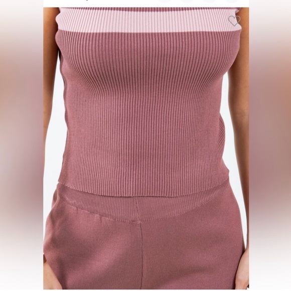 Chic Mauve Knit Set - Picture 4 of 4